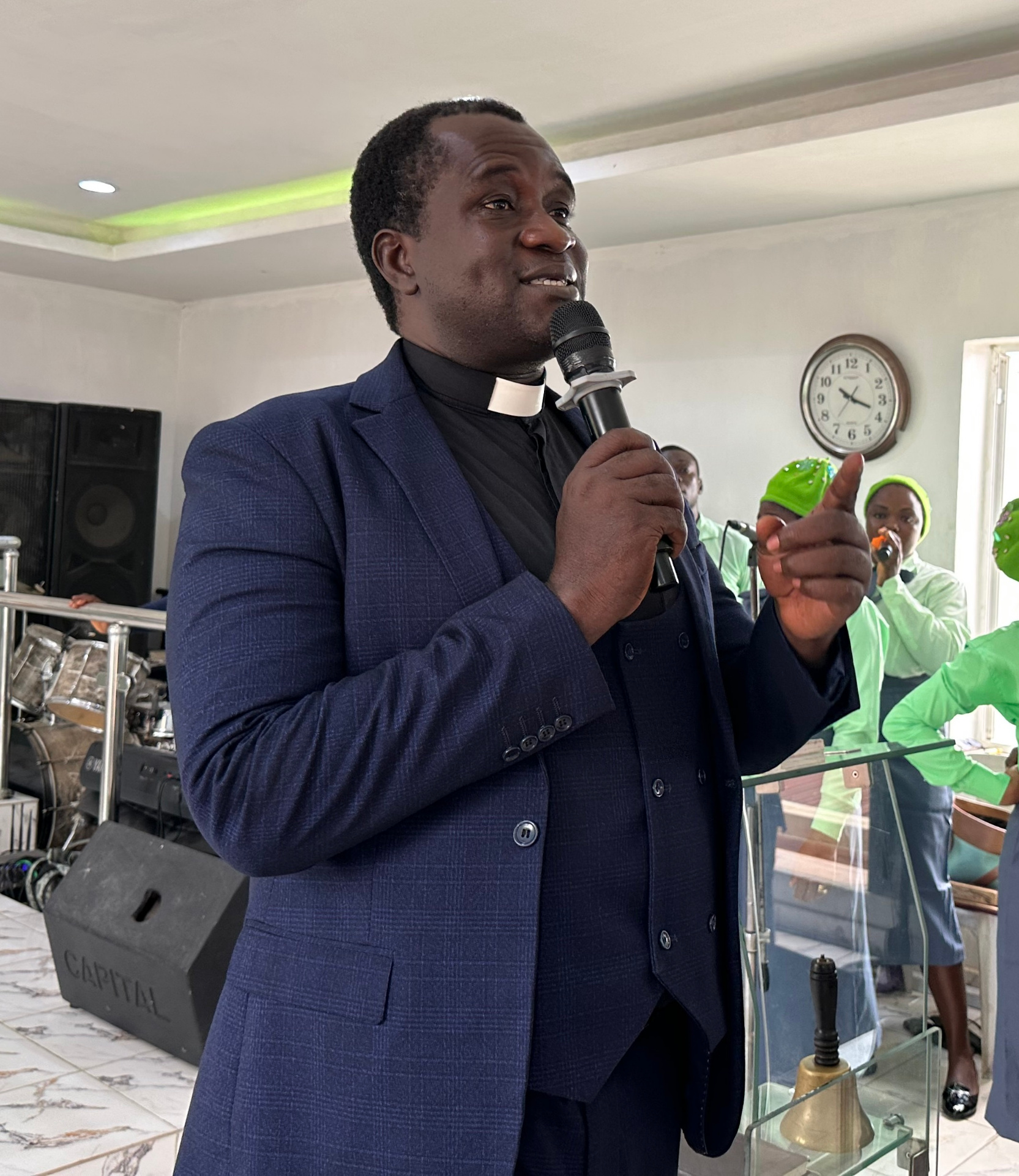Pastor preaching